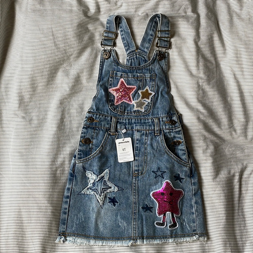 NWT denim jumper in 4T